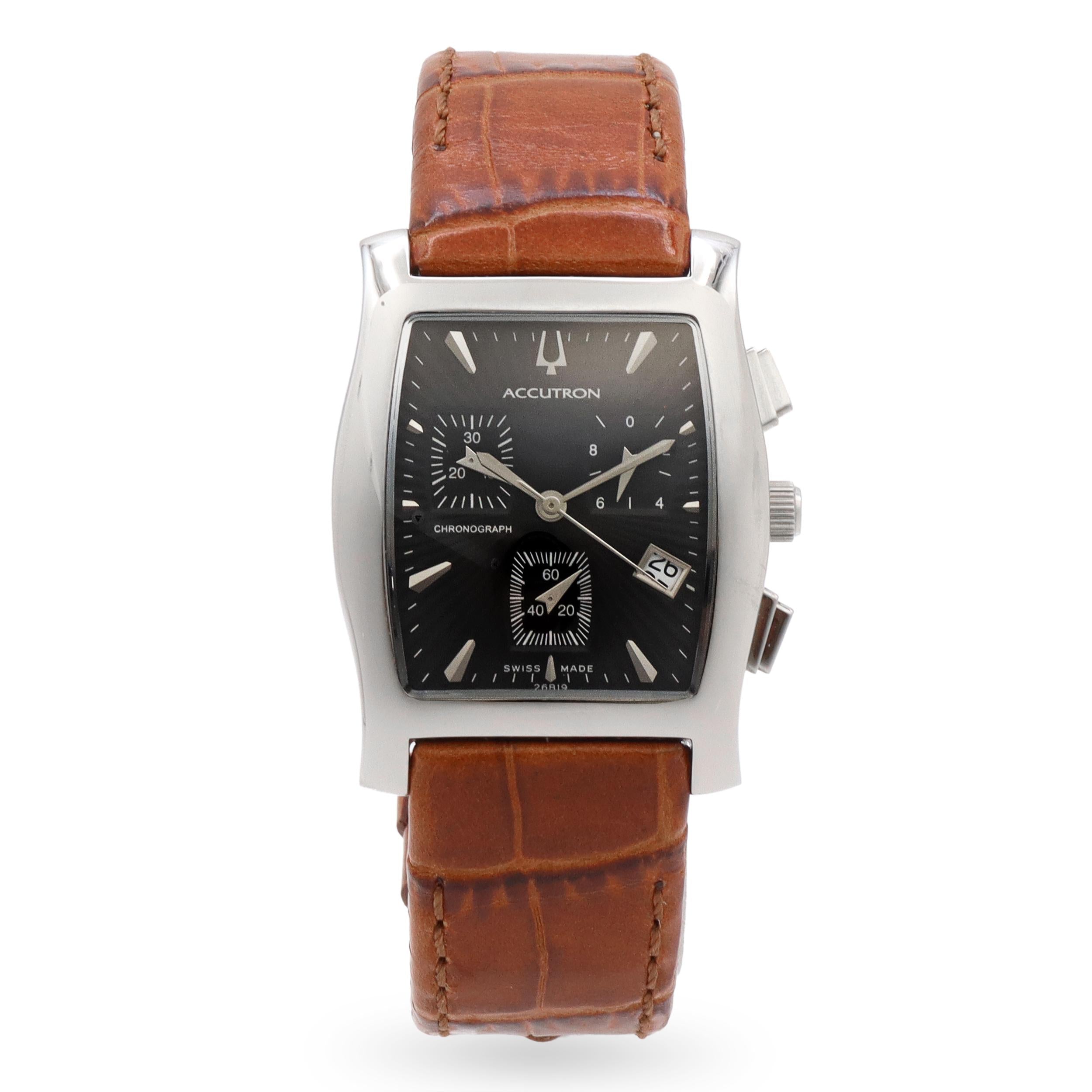 Bulova Accutron Stainless Steel Chronograph Quartz Men’s Watch