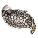 John Hardy Sterling Silver & 18K Gold Dot Leaf Pendant