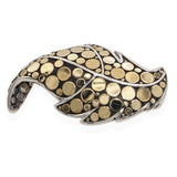 John Hardy Sterling Silver & 18K Gold Dot Leaf Pendant