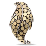 John Hardy Sterling Silver & 18K Gold Dot Leaf Pendant