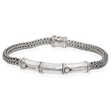 John Hardy Sterling Silver Bamboo Hoop Earrings & Bracelet Set