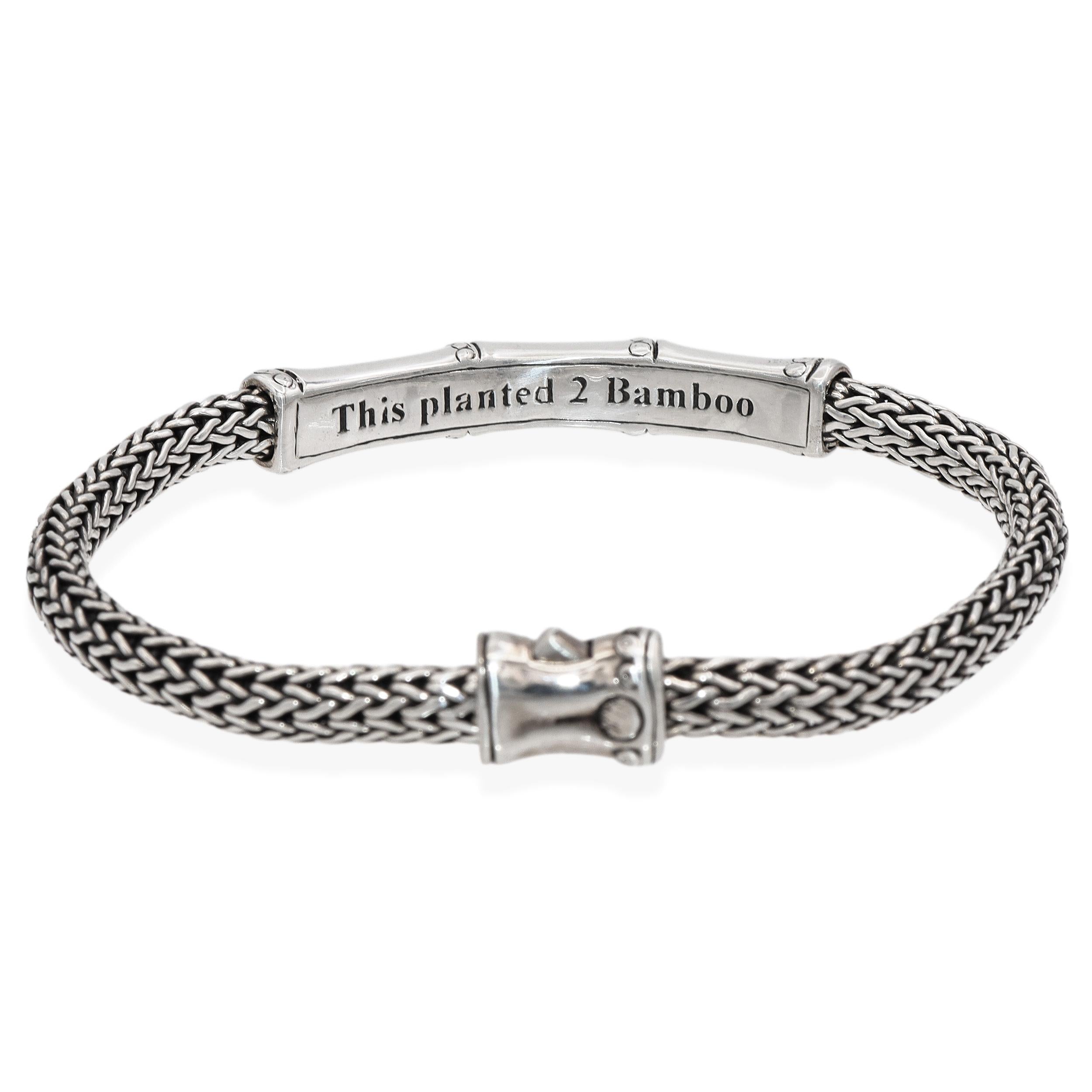 John Hardy Sterling Silver Bamboo Hoop Earrings & Bracelet Set