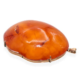 Vintage 10k Yellow Gold Amber Pendant