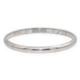 Art Deco Platinum Engraved Wedding Band Ring