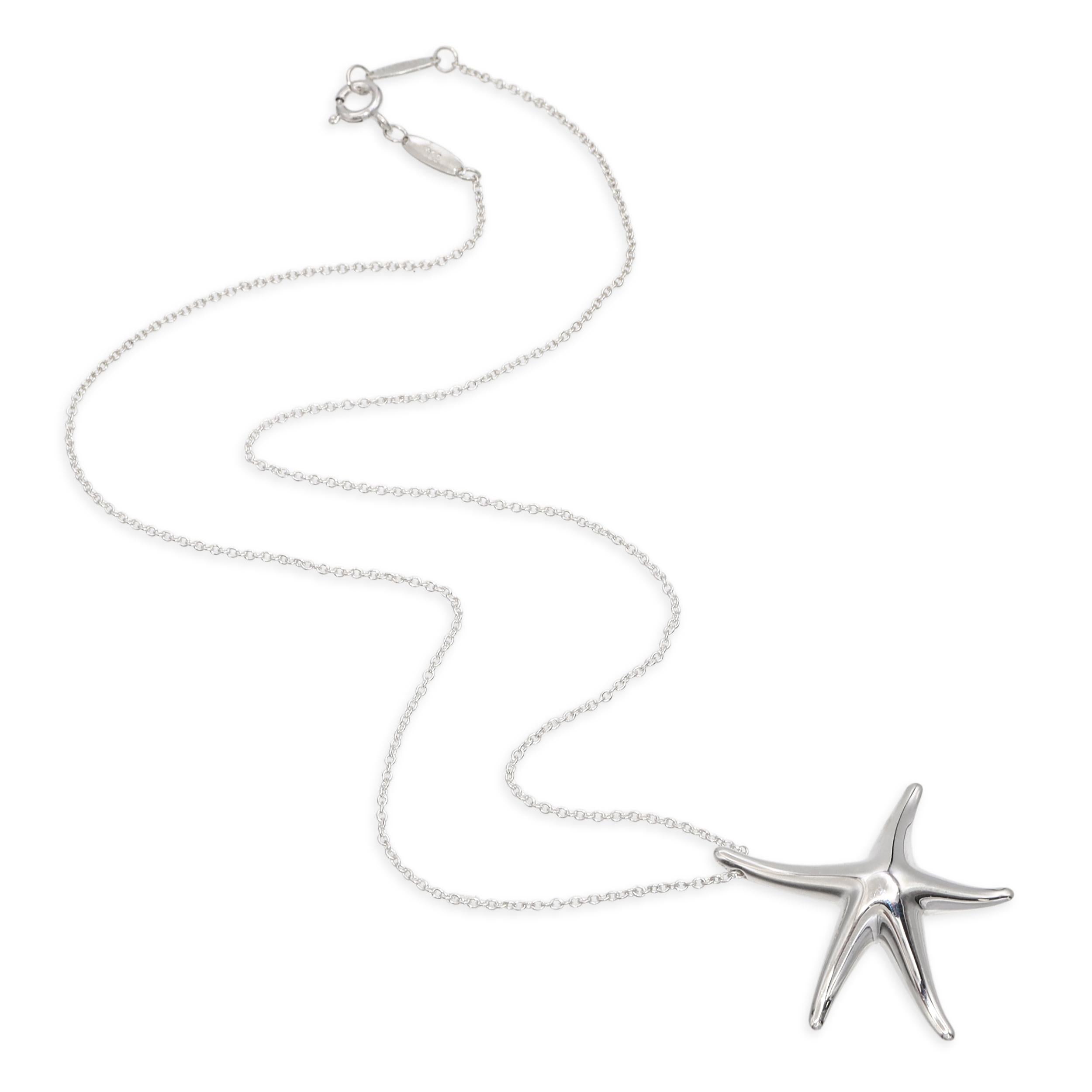 Tiffany & Co. Elsa Peretti Sterling Silver Starfish Necklace