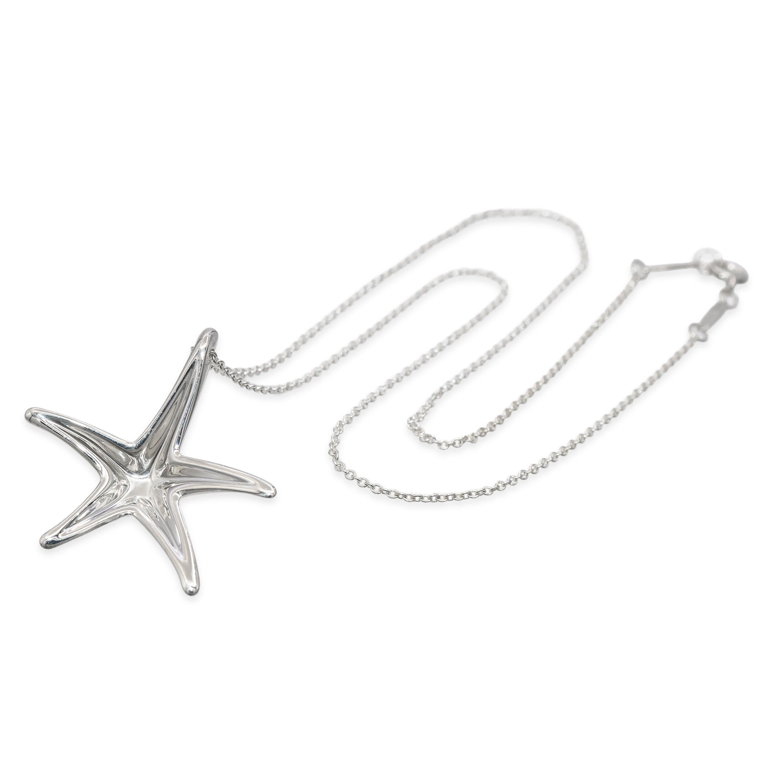 Tiffany & Co. Elsa Peretti Sterling Silver Starfish Necklace