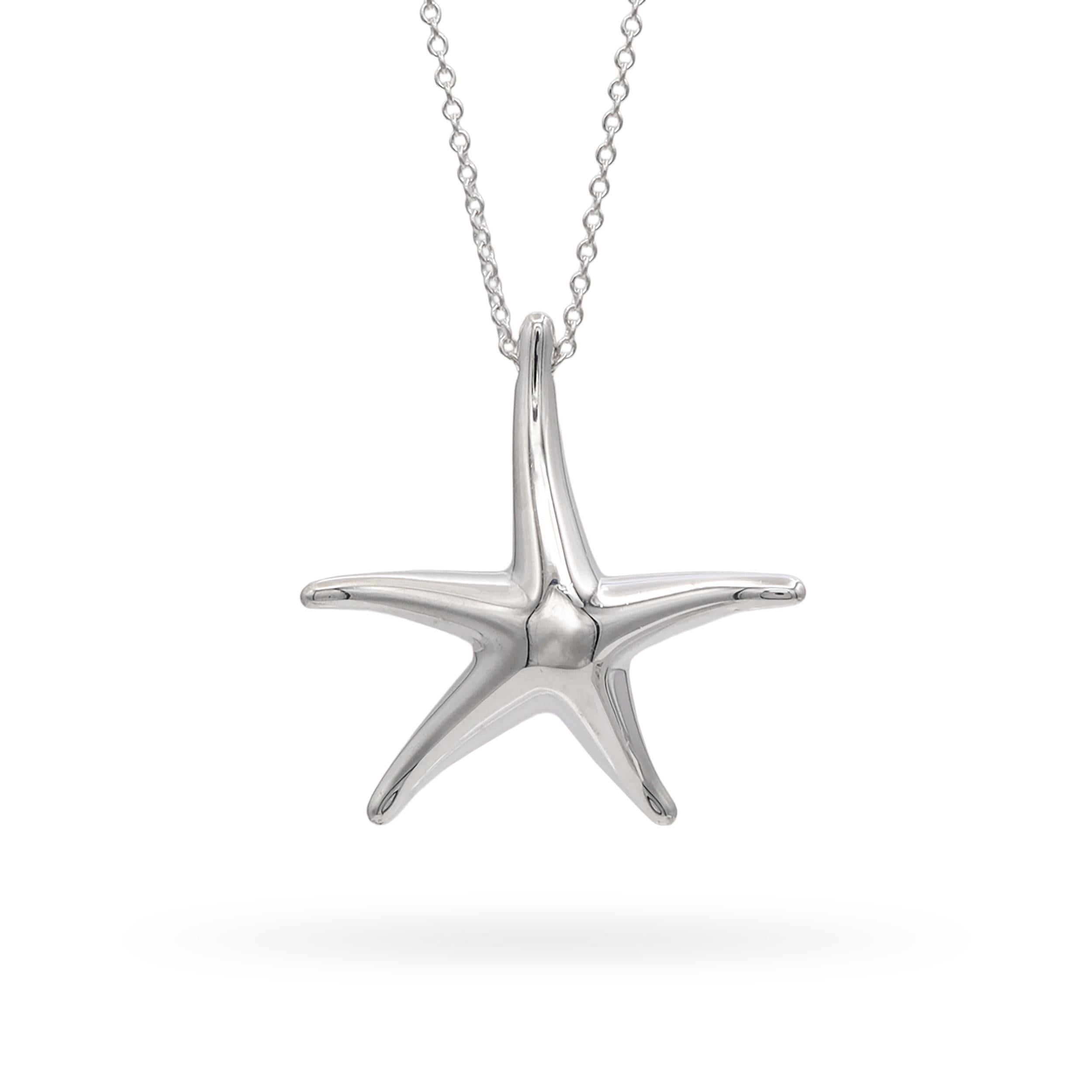 Tiffany & Co. Elsa Peretti Sterling Silver Starfish Necklace