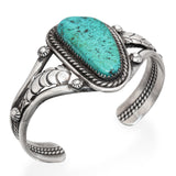 Vintage Teddy Silversmith Navajo Turquoise Cuff Bracelet
