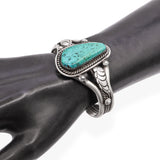 Vintage Teddy Silversmith Navajo Turquoise Cuff Bracelet
