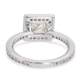 Platinum 0.80tcw Princess Cut Diamond Ring