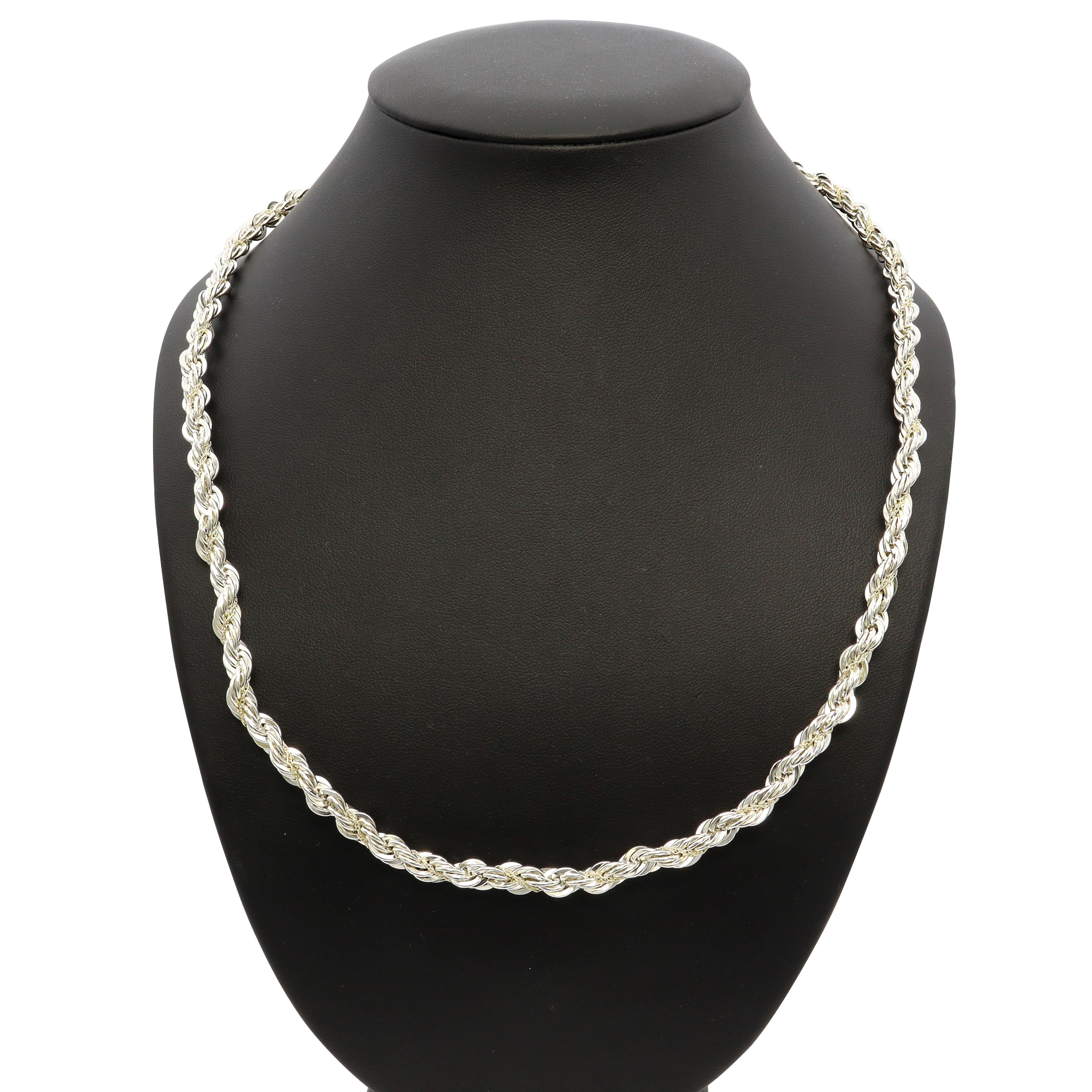 Tiffany & Co. Sterling Silver & 18k Yellow Gold Twisted Rope Necklace