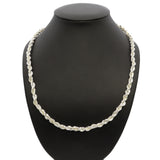Tiffany & Co. Sterling Silver & 18k Yellow Gold Twisted Rope Necklace