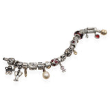 Pandora Sterling Silver and 14k Yellow Gold Slider Charm Bracelet