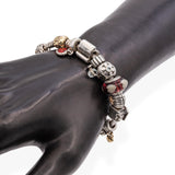Pandora Sterling Silver and 14k Yellow Gold Slider Charm Bracelet