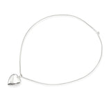 Tiffany & Co. Sterling Silver Heart Locket Pendant Necklace