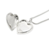 Tiffany & Co. Sterling Silver Heart Locket Pendant Necklace