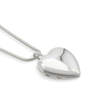 Tiffany & Co. Sterling Silver Heart Locket Pendant Necklace