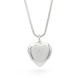 Tiffany & Co. Sterling Silver Heart Locket Pendant Necklace