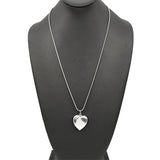 Tiffany & Co. Sterling Silver Heart Locket Pendant Necklace
