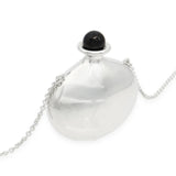 Tiffany & Co. Elsa Peretti Sterling Silver Black Onyx Bottle Necklace
