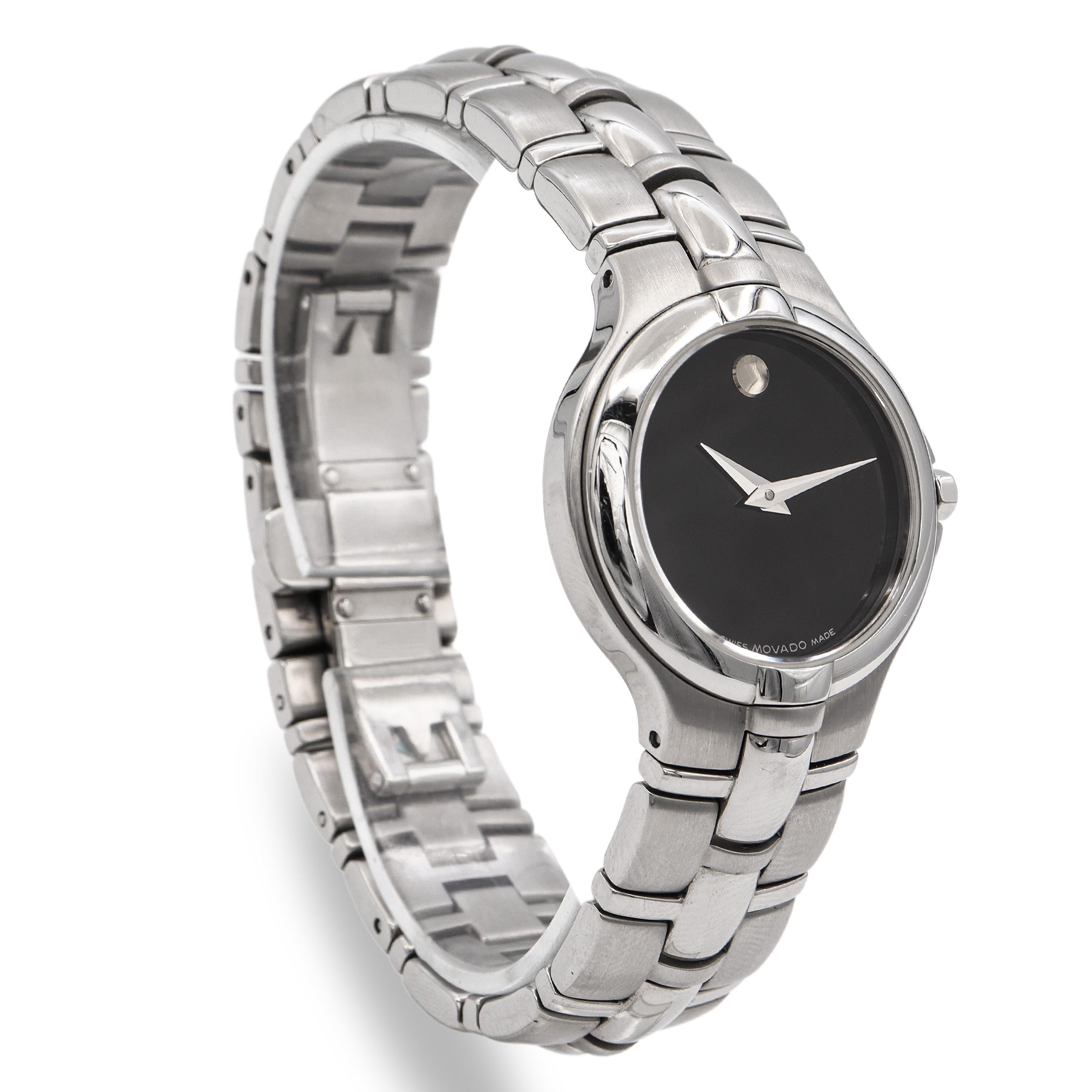Movado Museum Stainless Steel Black Dial Quartz Women’s Watch Ref. 84.G3.1850