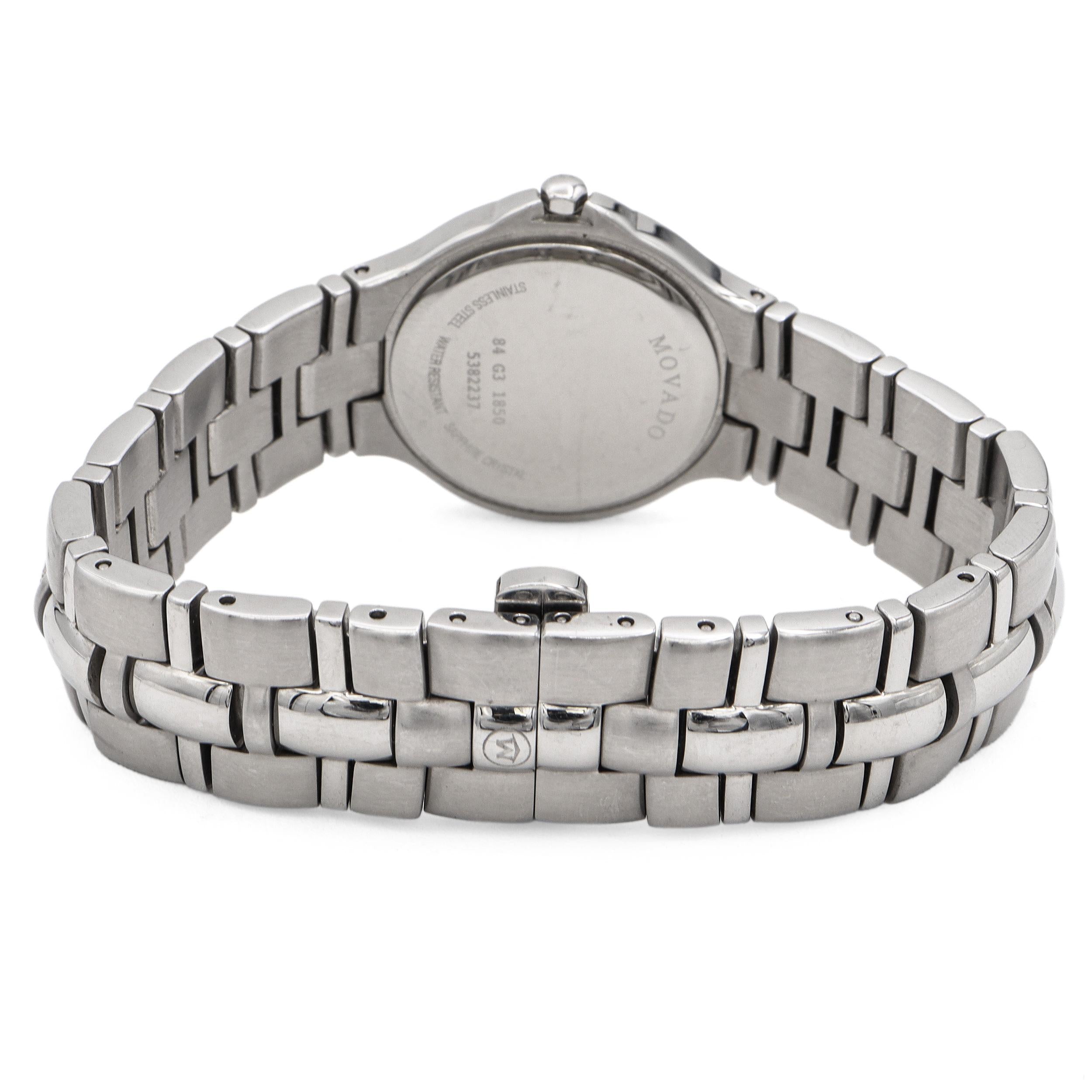 Movado Museum Stainless Steel Black Dial Quartz Women’s Watch Ref. 84.G3.1850