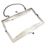 Vintage Sterling Silver Dragon Kiss Lock Closure Handbag Frame