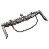 Vintage Sterling Silver Dragon Kiss Lock Closure Handbag Frame