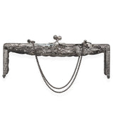 Vintage Sterling Silver Dragon Kiss Lock Closure Handbag Frame
