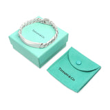 Tiffany & Co. Sterling Silver Curb Link ID Bracelet