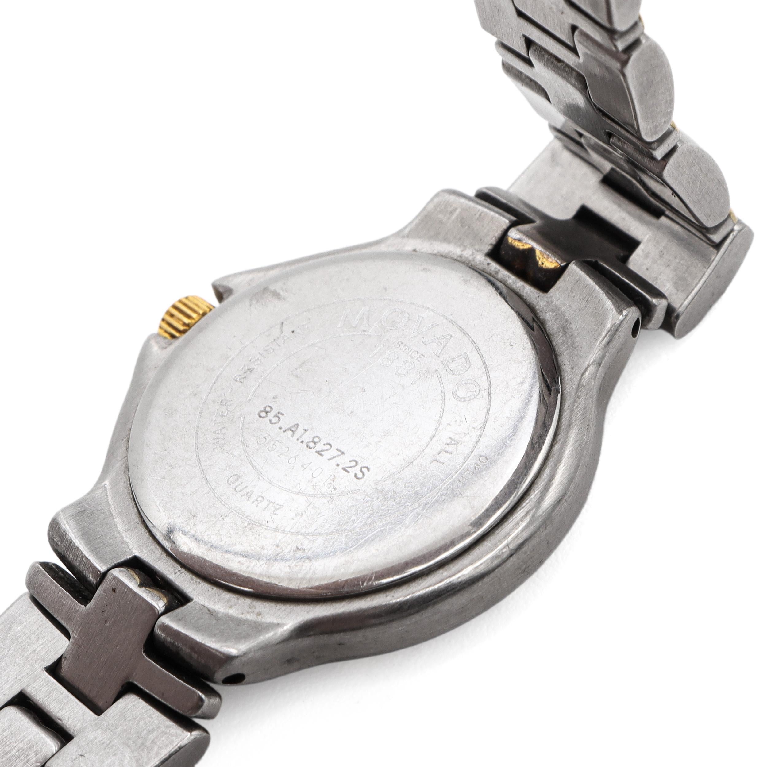 Movado Museum Diamond Bezel Black Dial Quartz Women’s Watch Ref. 85.A1.827.2S