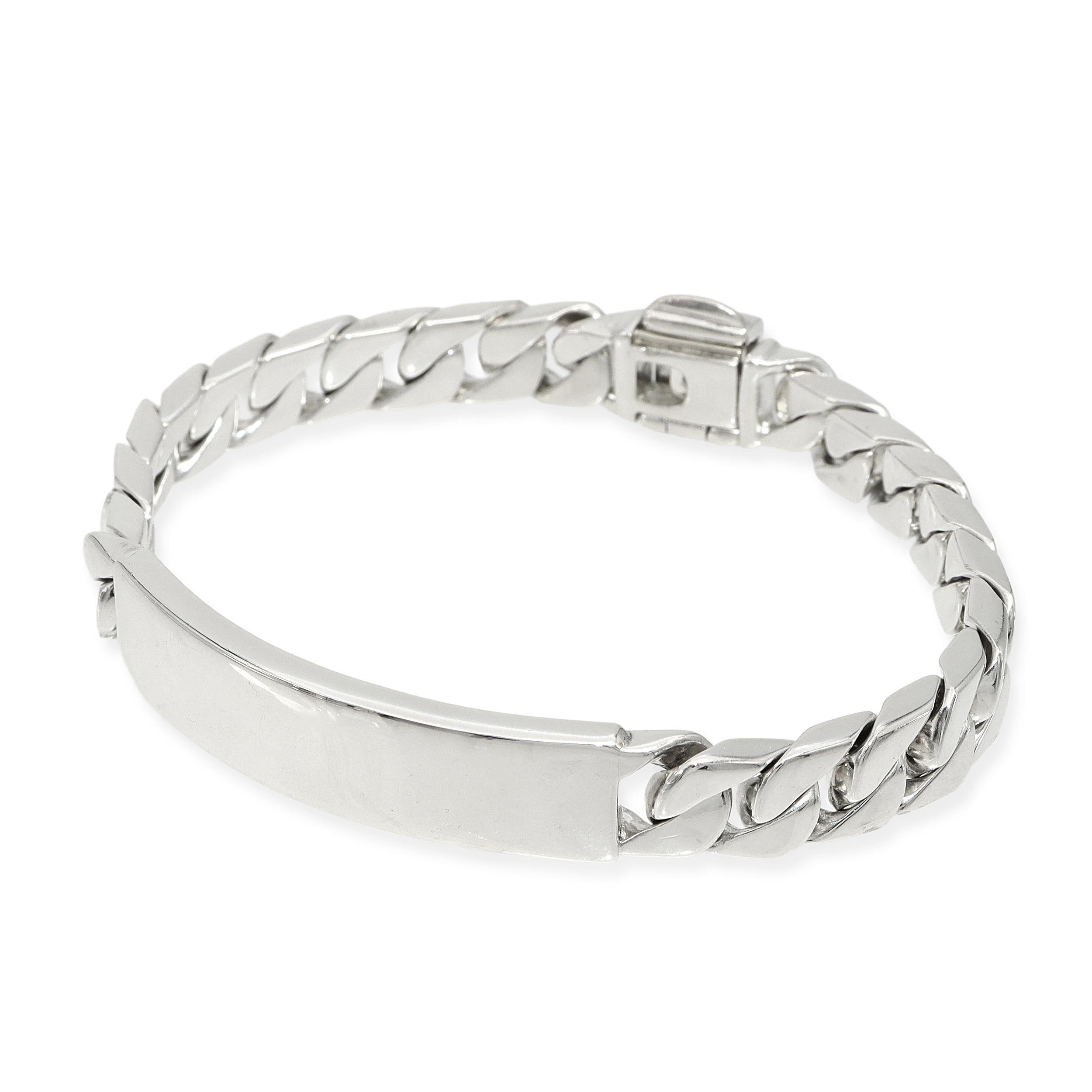 Tiffany & Co. Sterling Silver Curb Link ID Bracelet