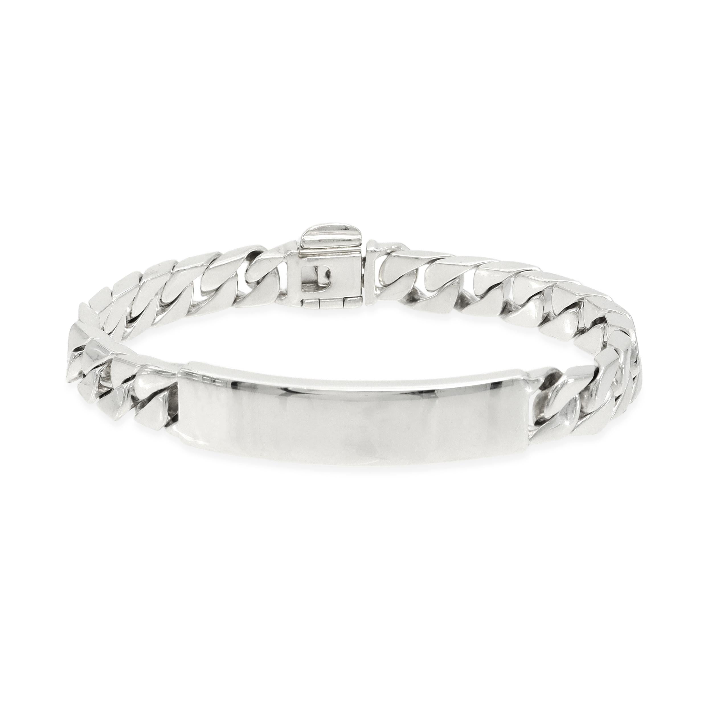 Tiffany & Co. Sterling Silver Curb Link ID Bracelet
