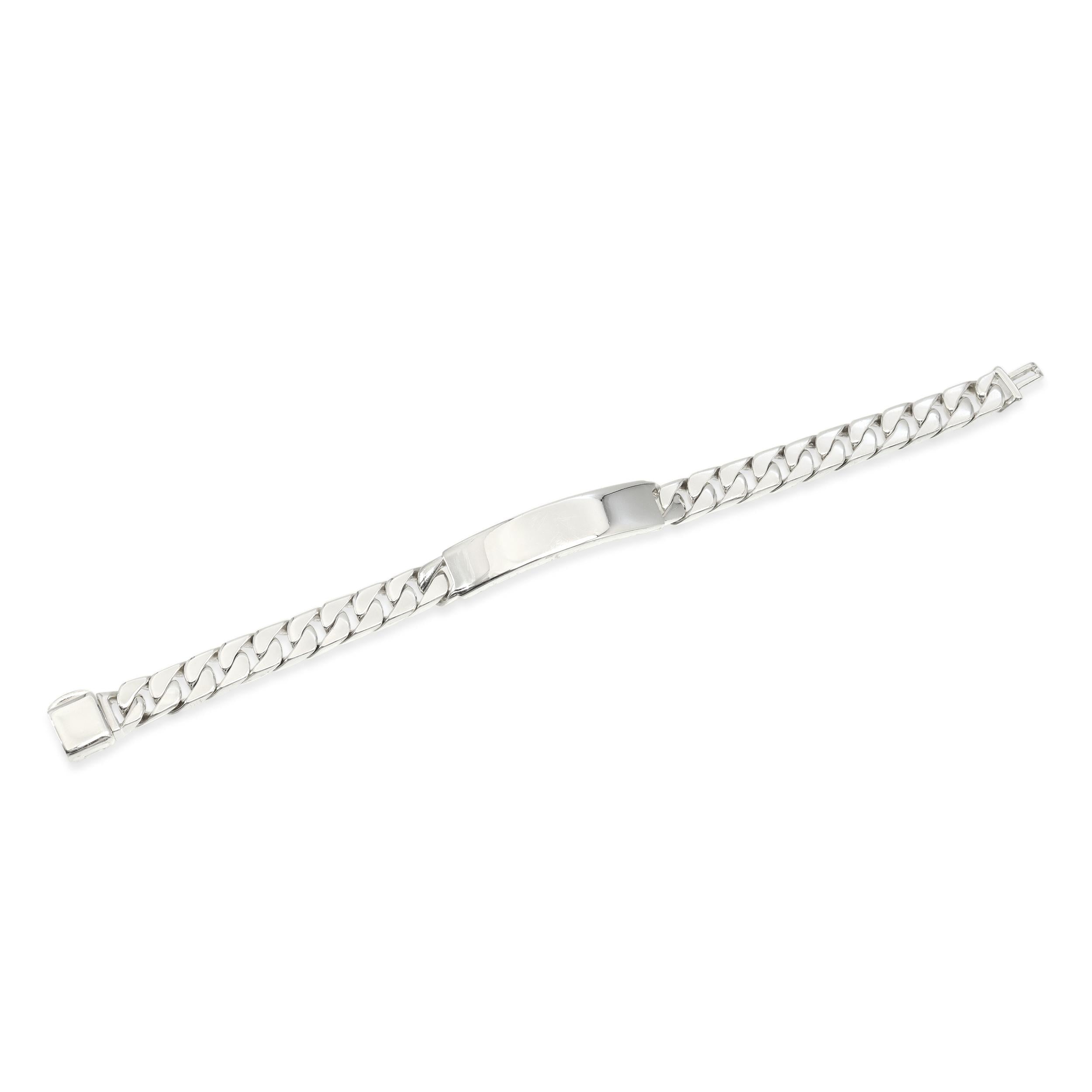 Tiffany & Co. Sterling Silver Curb Link ID Bracelet
