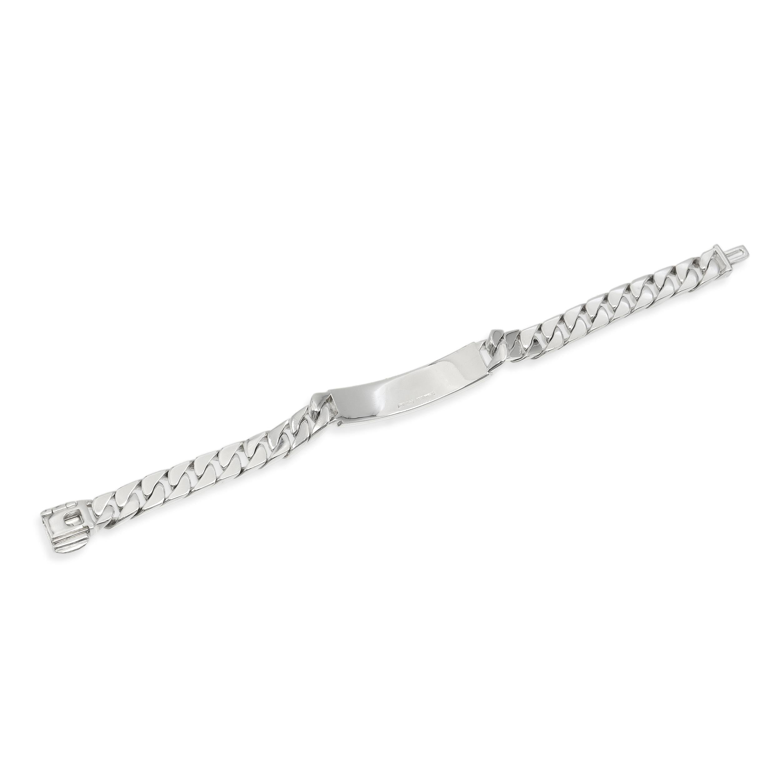 Tiffany & Co. Sterling Silver Curb Link ID Bracelet