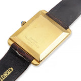 Vintage Cartier Jumbo Stepped Tank Gold-Plated Manual Wind Men's Watch