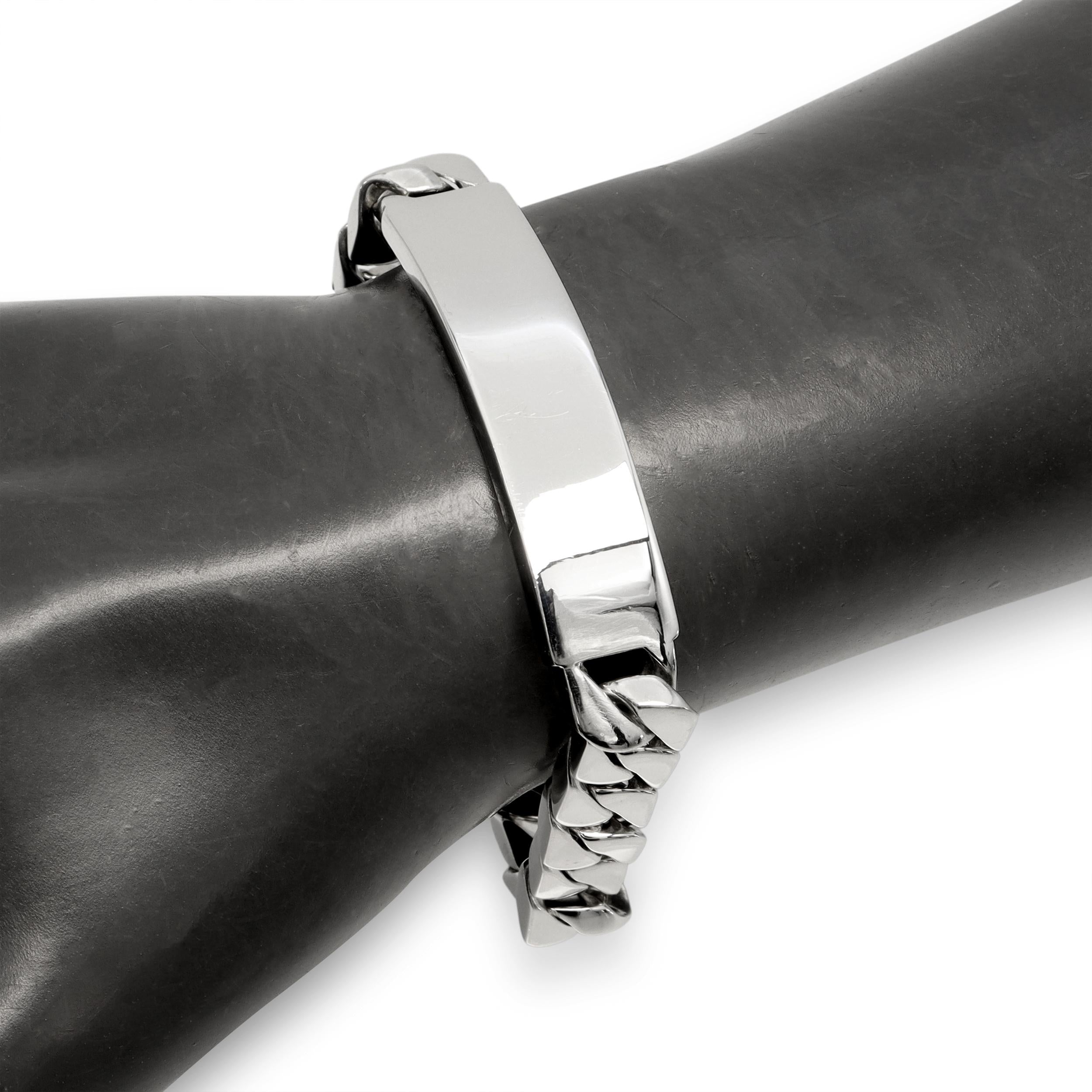 Tiffany & Co. Sterling Silver Curb Link ID Bracelet