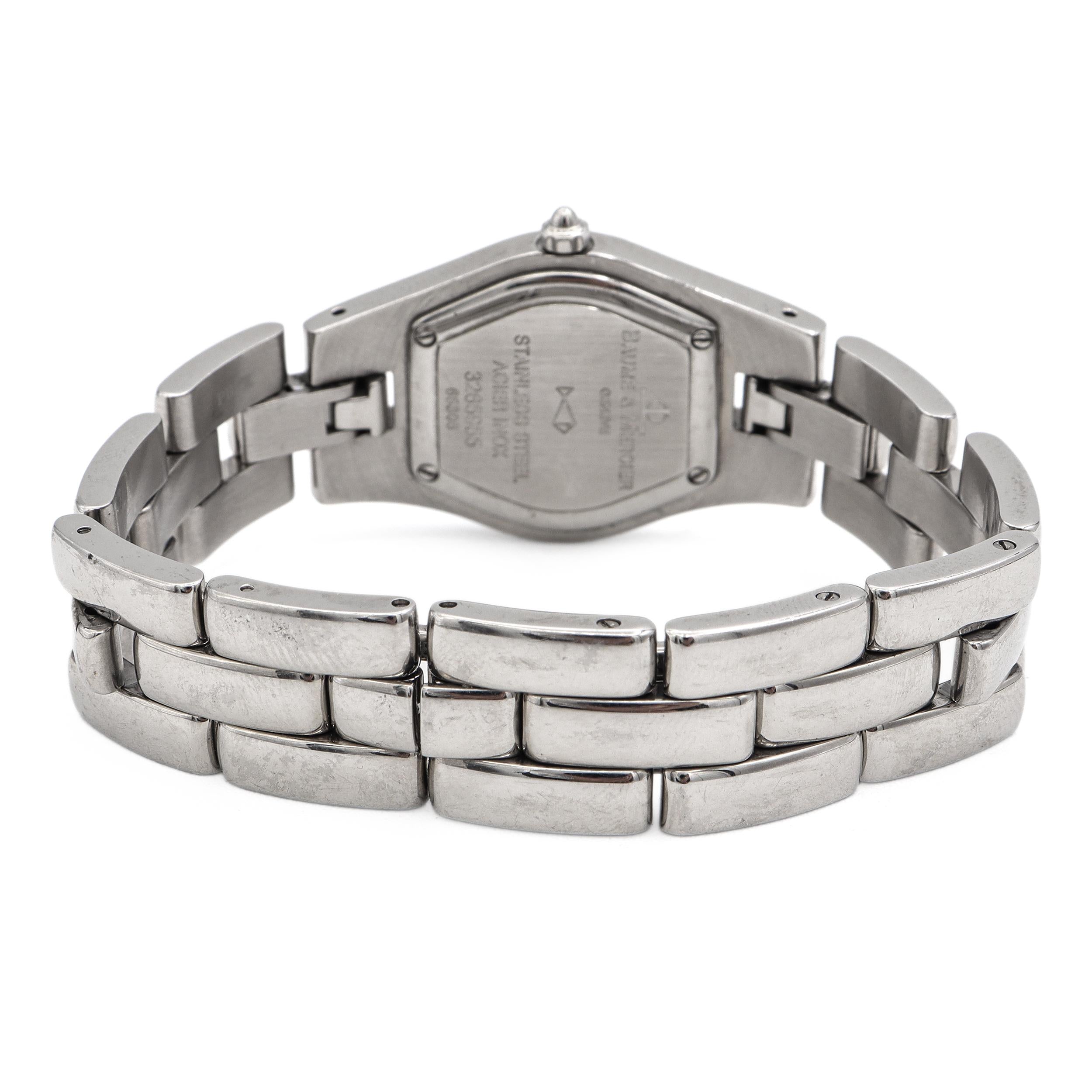 Baume & Mercier Linea Stainless Steel Diamond MOP Quartz Women’s Watch 65305