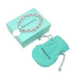 Tiffany & Co. Sterling Silver Heart Tag Charm Link Bracelet