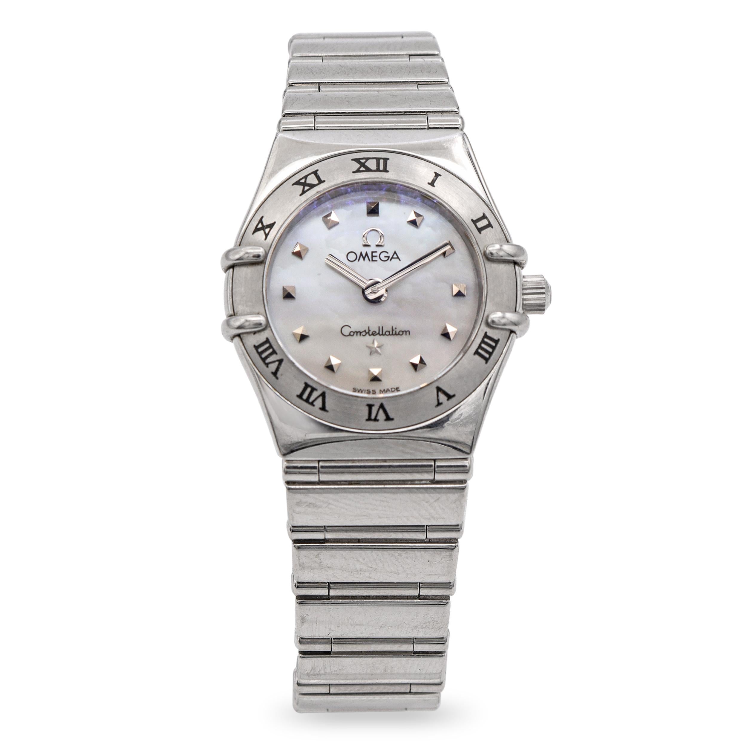 Omega Constellation My Choice Stainless Steel MOP Dial Quartz Women's Watch