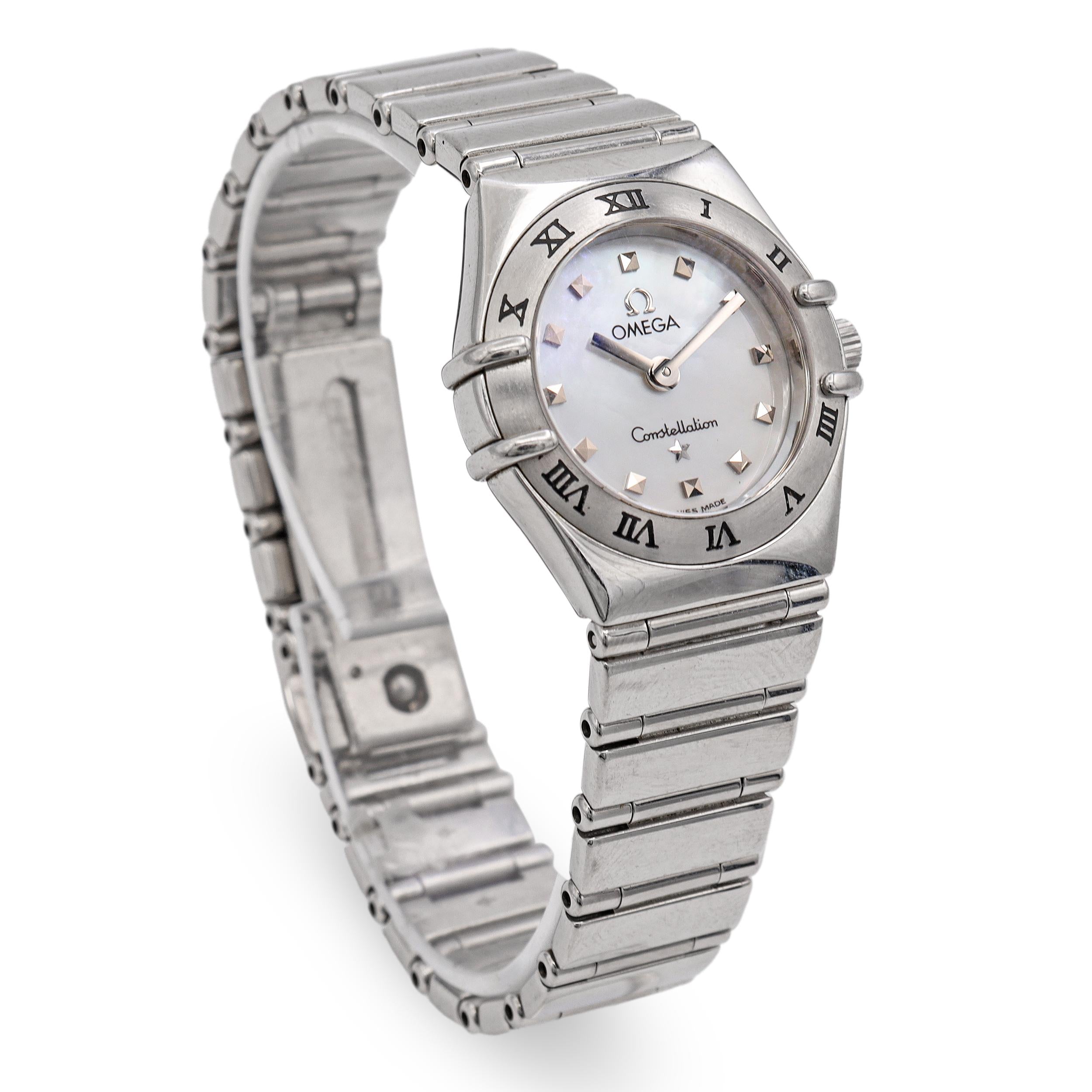 Omega Constellation My Choice Stainless Steel MOP Dial Quartz Women's Watch