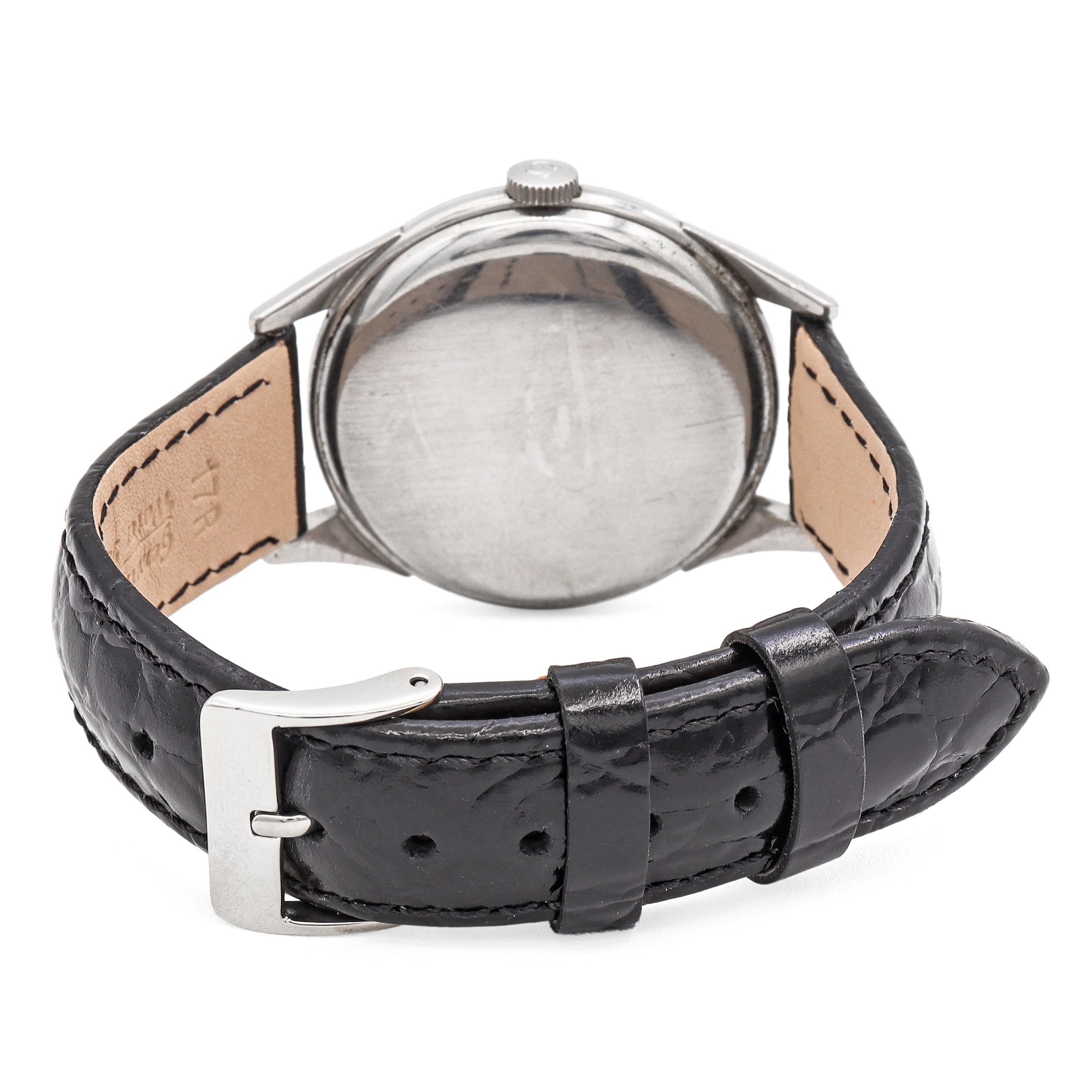 Vintage Omega Stainless Steel Hand-Wind Men's Watch Ref 2605-4 Cal 265