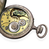 Antique Georges Favre-Jacot & Cie Sterling Silver Pocket Watch