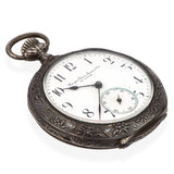 Antique Georges Favre-Jacot & Cie Sterling Silver Pocket Watch