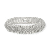 Tiffany & Co. Sterling Silver Somerset Mesh Bangle Bracelet