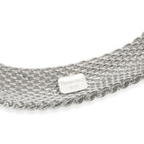 Tiffany & Co. Sterling Silver Somerset Mesh Bangle Bracelet