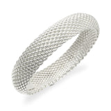Tiffany & Co. Sterling Silver Somerset Mesh Bangle Bracelet