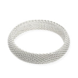 Tiffany & Co. Sterling Silver Somerset Mesh Bangle Bracelet
