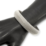 Tiffany & Co. Sterling Silver Somerset Mesh Bangle Bracelet