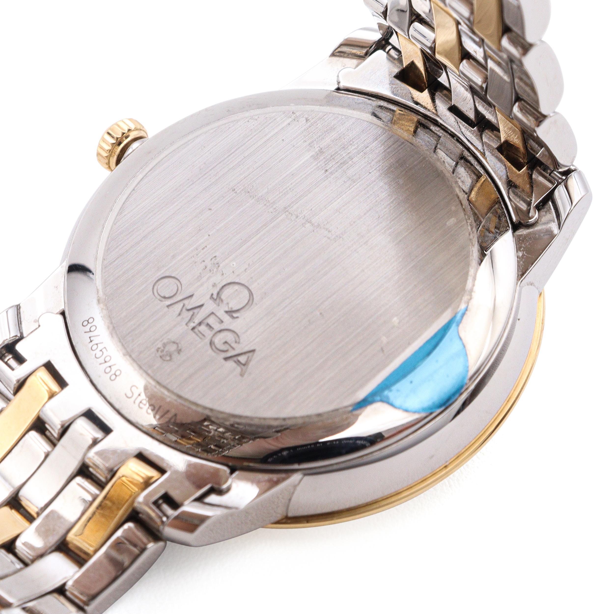 Omega De Ville Prestige Yellow Gold Stainless Steel Date Automatic Men's Watch